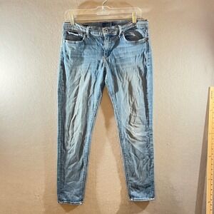 681 | Lucky Brand Charlie Skinny Mid Rise Stretch Denim Jeans Blue Womens 10/30